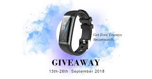 Get Free Teamyo G26 Smartwatch Gift With Images Smart Watch Best Fitness Tracker Giveaway