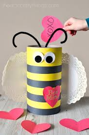 Paper boxes for makeup, jewelry, cupcakes, ect. How To Make A Bee Valentine Box