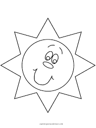 Dibujo De Sol Para Colorear
