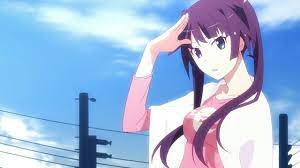 Zoku Owarimonogatari Animasi Gambar Ungu