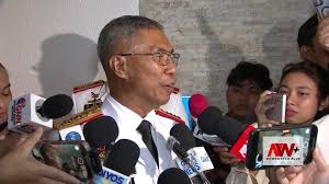 WATCH: PNP chief PGen Nicolas Torre III addresses the possibility of a  rematch with Davao City Vice Mayor Baste Duterte after winning by default  in their recent charity boxing match.