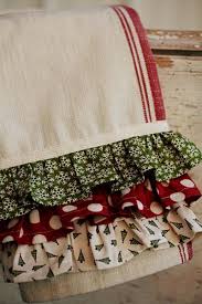 Lay the towel, right side down, over the face, with the gathered edge even with the bottom edge of the face. Day 6 Christmas Towels Christmas Kitchen Towels Christmas Sewing