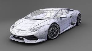 Lamborghini Huracan Lp 610 4 3d Model Obj 3ds Fbx Lwo Lw Lws Stl Blend 11 Lamborghini Huracan Lamborghini Super Cars