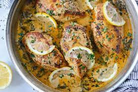 Creamy Lemon Chicken With Spinach Lemon Chicken Recipe Creamy Lemon Chicken Spinach Stuffed Chicken