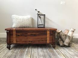 Vintage Cedar Chest Stained Using A Custom Mix Of General Finishes Antique Walnut And Nutmeg Gel Stains Decor Shabby Chic Furniture Furniture Rehab