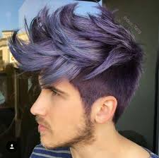 Shaving on the sides and the shade are always fashionable. 20 Fantastic Ideas Dark Purple Hair Color Men Anne In Love