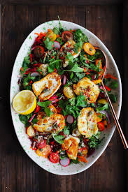Halloumi Rainbow Salad Rainbow Salad Recipes Healthy Recipes