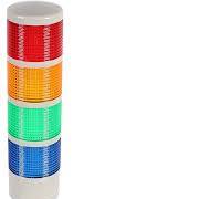 Led Signal Tower Stack Lights, Industrial Signal Warning Lights, Column Tower Lamp Andon Lights with Rotatable Base, Steady/Flashing Light Switchable, ...