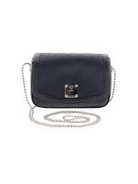 details about mcm women blue crossbody bag one size