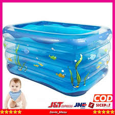 Satu hal lagi, menyiapkan kolam renang besar dengan dua kompartemen bukanlah hal mudah. Kolam Renang Anak Jumbo Kolam Renang Bayi Kolam Renang Karet Tempat Mandi Bayi Pompa Bestway Shopee Indonesia