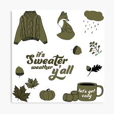 Olive Green Aesthetic Sweater Weather Fall Sticker Pack Photographic Print By The Goods Redbubble If you want a set of specific ones please contact me :) thumbnail 3 shows numbers assigned to each sticker; redbubble