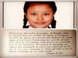 It also has capital letters that are simplified. Girl From Nepal Has The Most Beautiful Handwriting In The World