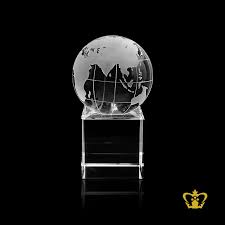 First, print out the template. Buy Handcrafted Crystal Globe Stand On Crystal Clear Cube Customized Text Logo In Dubai Abu Dhabi Uae Crystalgallery Com