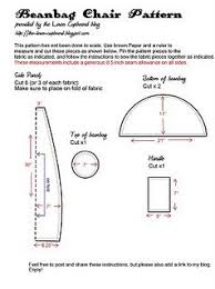 The Linen Cupboard Beanbag Chair Sewing Pattern Bean Bag Pattern Bean Bag Chair Pattern Bean Bag Chair