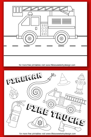 Welcome back the warm weather with these spring coloring sheets. Fire Truck Coloring Pages Life Is Sweeter By Design