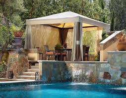 Swimming Pool Gazebo Patio Sitting Diy Patio Backyard Cabana Patio