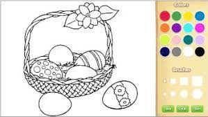 To undo your last action, click on the eraser icon. Online Easter Coloring Book