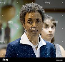 Topeka, Kansas, USA, April 15, 2015 Kansas Board of Regents Meeting. Bernadette  Gray-Little Chancellor of University of Kansas. Introduces at the Kansas  Board of Regents meeting a number of KU students that