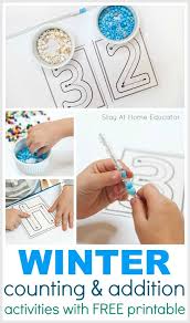 5 Icicles And Snowballs Winter Math Activities Stay At Home Educator Winter Math Activities Writing Activities For Preschoolers Homeschool Preschool Activities