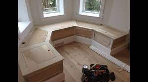 5 out of 5 stars. Woodworking Kitchen Banquette Bench W Storage Youtube