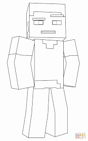 Minecraft Steve Coloring Page Awesome Minecraft Steve Coloring Page In 2020 Minecraft Steve Minecraft Coloring Pages Minecraft Drawings