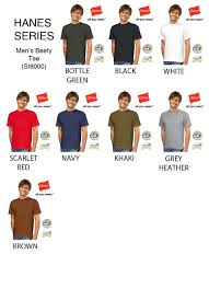 Hanes Beefy T Sizing Chart