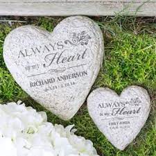 Heart Shaped Personalized Memorial Garden Stone Memorialgardenstones Memorial Garden Stones Stone In Love Memorial Stones