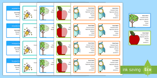 15% off with code zazpartyplan. Editable Substitute Teacher Business Cards Teacher Made