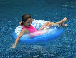 Simple Races With Swim Rings Make For Fun Pool Party Games Pool Party Games Pool Party Kids Kid Pool