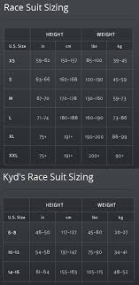 Spyder Sizing Chart Speed Suits Jay Me Ski Depot