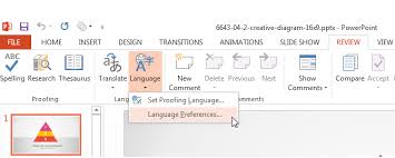 How To Change The Check Spelling Language In Powerpoint 2013 And Powerpoint 2011 Mac Slidemodel