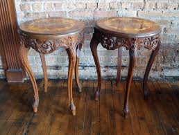You may be looking for something very specific for your space, like a black round side table or a natural wood square side table. Antique Round Side Table W Inlay Top Salvage One