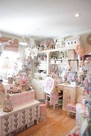 Let's take a craft room tour and look at my shabby chic inspired work room — where all of the crafty fairies come out to play {smile}. Huckleberry Cottage Dreams