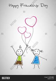 Friendship day drawing with pencil sketch step by step. Friendship Day Drawing Images Design Corral