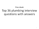 Plumbing questions and free