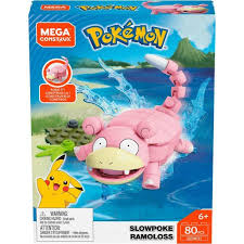 Mega Construx Pokemon Slowpoke Construction Set With Character Figures Building Toys For Kids 119 Pieces Walmart Com In 2021 Building Toys For Kids Pokemon Lego Pokemon