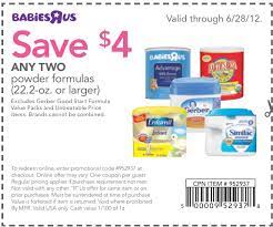 Oohey Printable Coupons And Coupon Codes For Thousands Of Stores Print Coupon Babies R Us 4 Off Formulas Printable Coupon