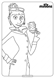 Lucia's day from kaing learning fun st. Printable Minions Lucy Wilde Coloring Page
