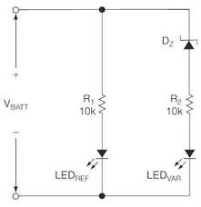 You can use mobile charger or computer usb as input. Simple Battery Status Indicator Uses Two Leds Edn
