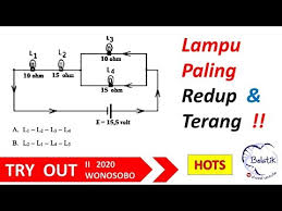 Cara Cepat Nyala Lampu Paling Redup Sampai Paling Terang Rangkaian Seri Paralel Youtube