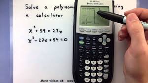 Click e n t e r and your answers should be: Pre Calculus How To Solve A Polynomial Equation Using A Calculator Ti 83 84 Youtube