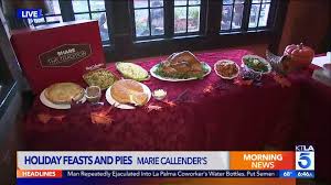 When it involves his thanksgiving spread, bobby is everything about adding seasoning and depth to classic family members recipes. Holiday Feasts And Pies With Marie Callender S Ktla