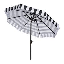 Check spelling or type a new query. Safavieh Elsa 9 Ft Black White Striped Market Style Patio Umbrella Pat8003a Rona