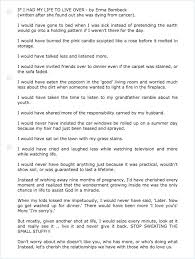 If I Had My Life To Live Over Again Poem Erma Bombeck S Regrets Erma Bombeck Quotes Mother Quotes Erma Bombeck