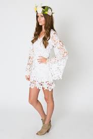 Lace Mini Dress Bell Sleeve Bohemian Wedding Dress Etsy Lace Dress Vintage Bell Sleeve Mini Dresses Casual Wedding Dress