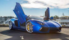 Looking to buy a used sports car? Blu Nethuns Lamborghini Aventador Roadster For Sale