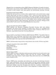 Tes mmpi ini umumnya diperlukan untuk kriteria melamar kerja ke profesi profesi yang memerlukan orang dengan kemampuan mental yang baik serta. Mengenal Dan Cara Mengerjakan Psikotes Mmpi
