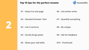 Consulting Resume Writing Tips And Template 2020 Igotanoffer