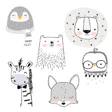 Plotterdatei Doodletiere Juno Design In 2020 Lowen Illustration Kinder Zeichnen Karten Erstellen