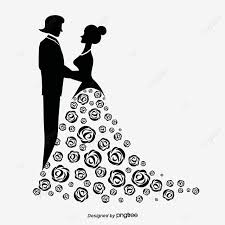  Bride Clipart Spouse Wedding Wedding Dress Hand Painted Black Clipart Wedding Clipart Formal Wear Ca In 2021 Wedding Clipart Geometric Wedding Invitation Bride Clipart